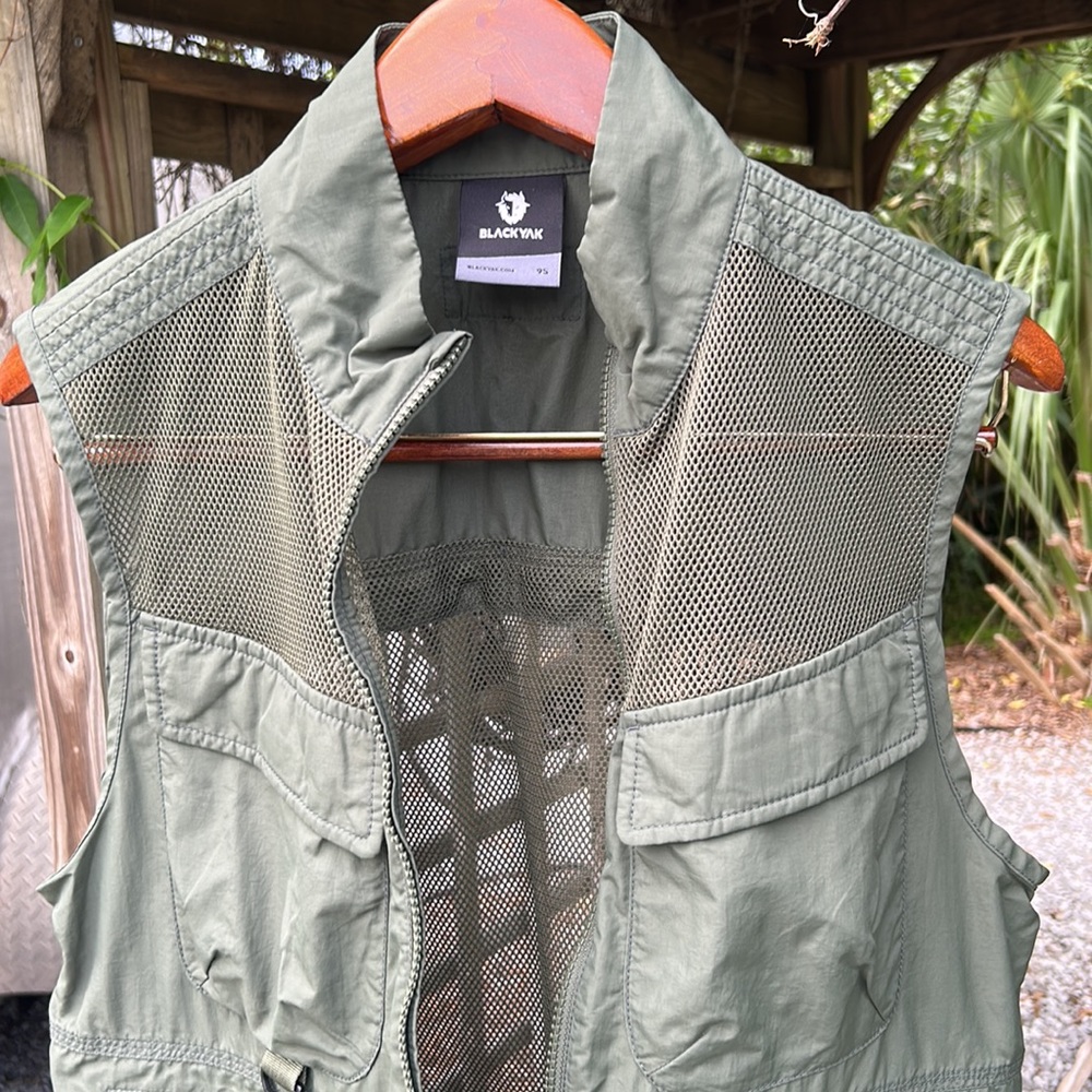 Vest stylish functional multi purpose utility pockets velcro mesh high quality - Picture 8 of 14